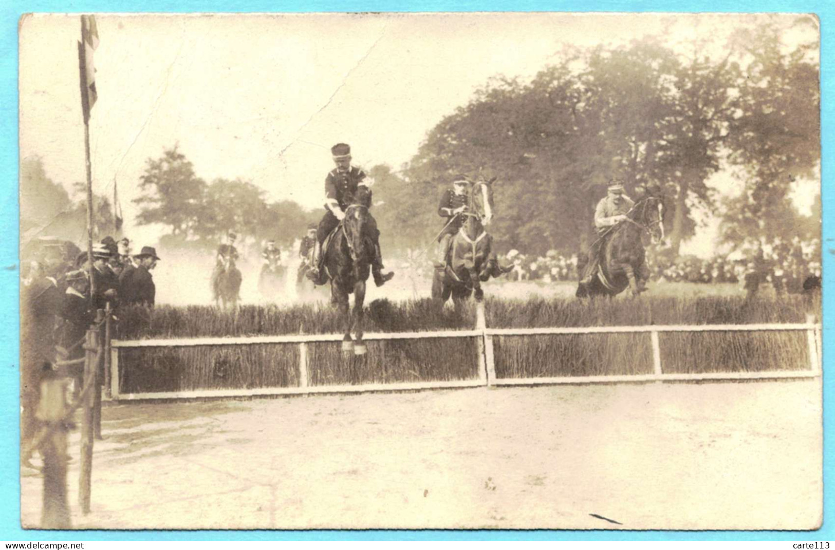 33 - T27830CPA - LIBOURNE - Carte Photo - Compétition Hippique Militaire - Bon état - GIRONDE - Libourne