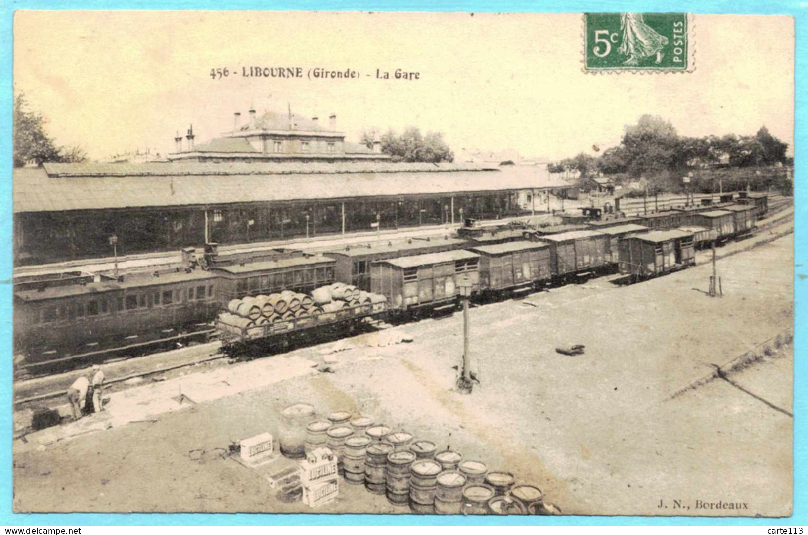 33 - T27827CPA - LIBOURNE - La Gare - Très Bon état - GIRONDE - Libourne