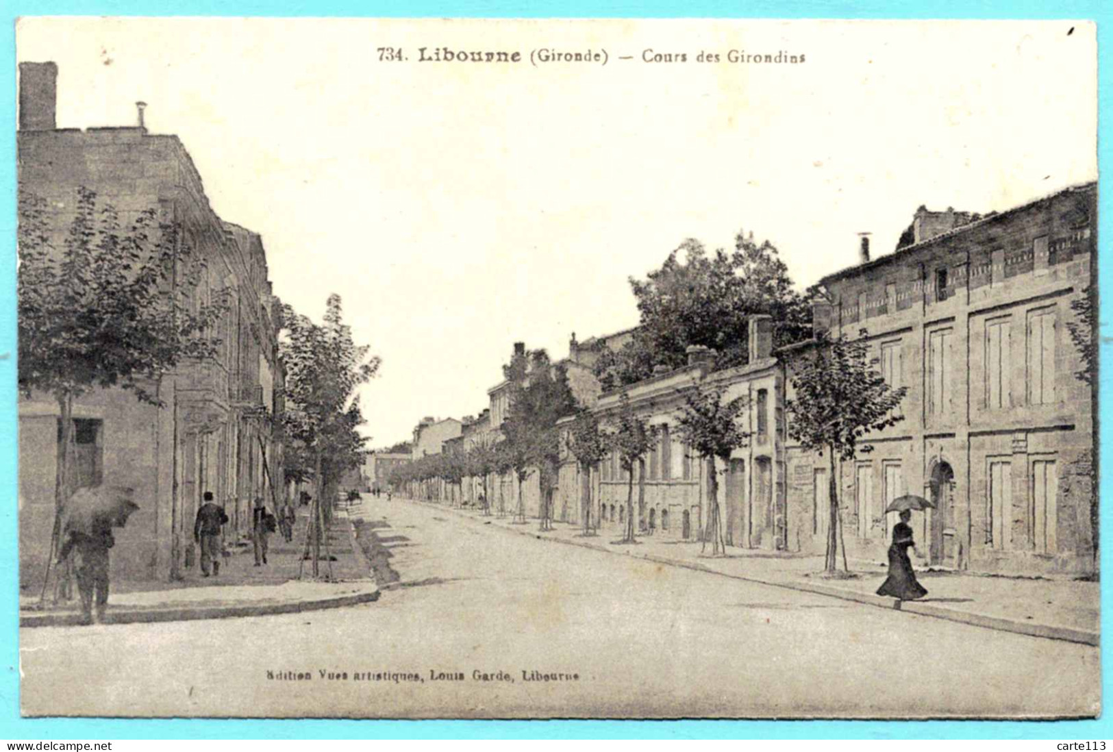 33 - B27798CPA - LIBOURNE - Cours Des Girondins - Très Bon état - GIRONDE - Libourne