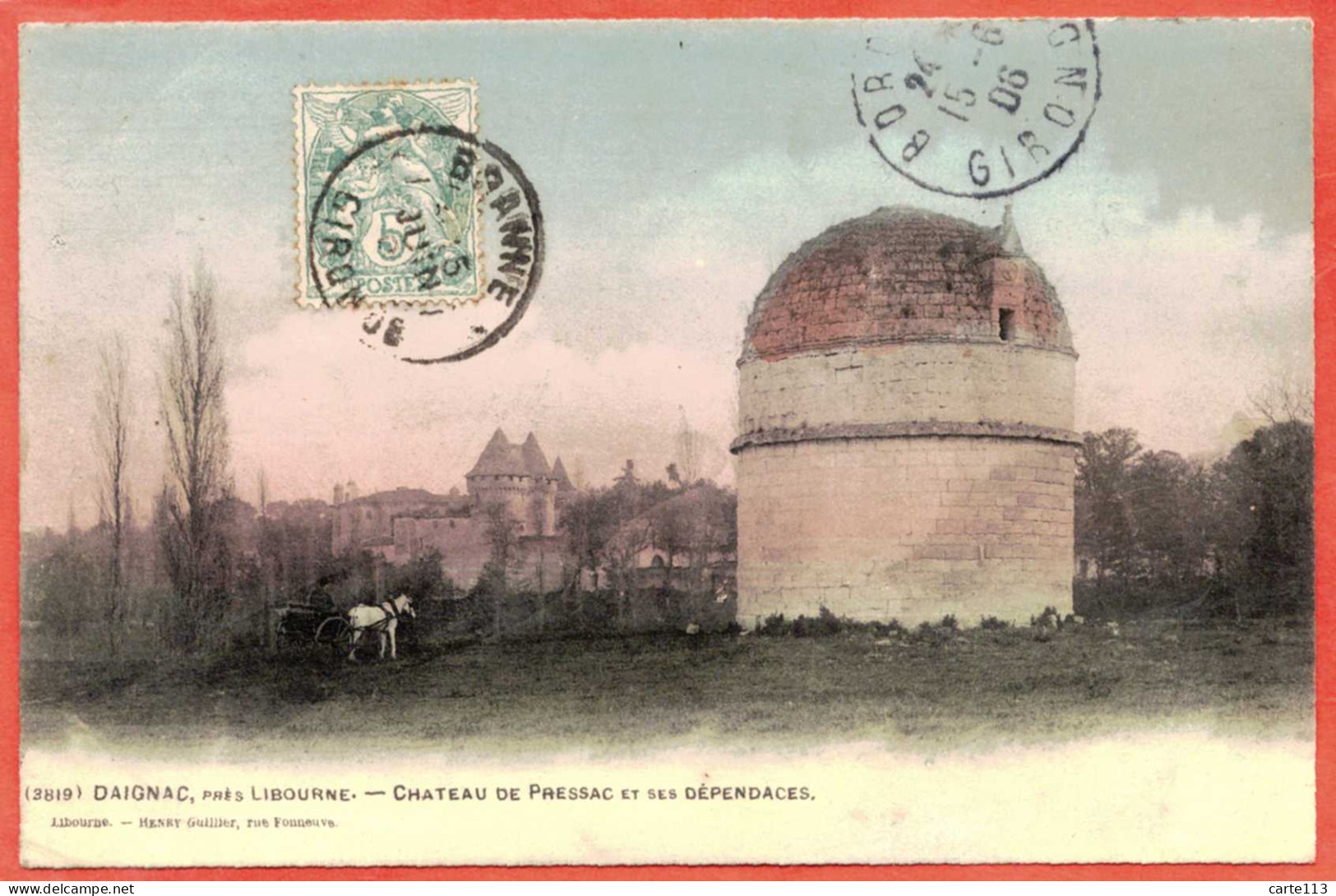 33 - B27743CPA - DAIGNAC - Chateau De Pressac Et Ses Dépendances - Très Bon état - GIRONDE - Autres & Non Classés