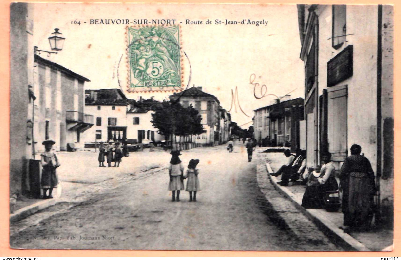 79 - B27748CPA - BEAUVOIR SUR NIORT - Route De St Saint Jean D' Angely - Très Bon état - DEUX-SEVRES - Beauvoir Sur Niort