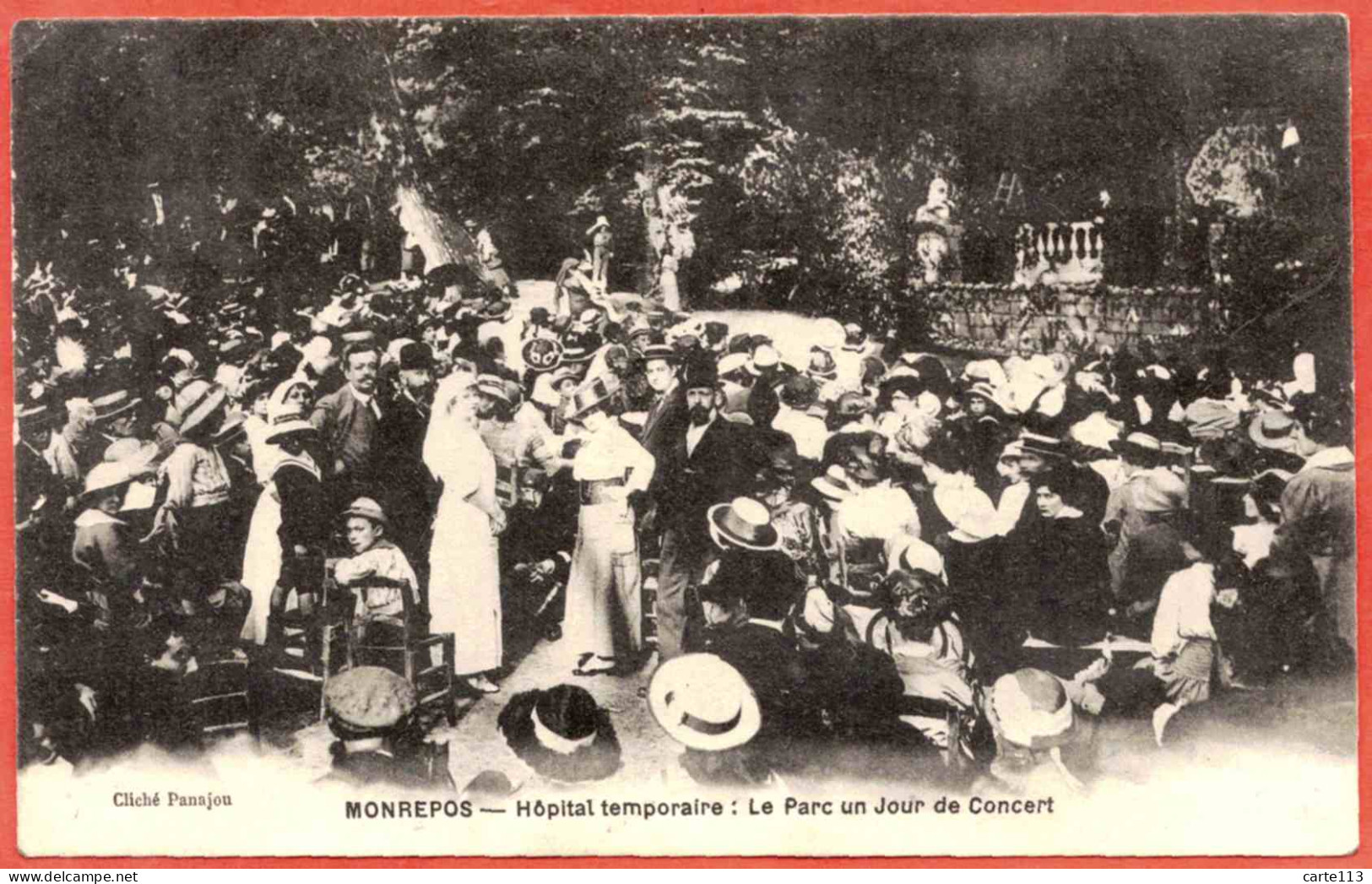 33 - T27725CPA - CENON - MONREPOS - Hopital Temporaire - Le Parc Un Jour De Concert - Très Bon état - GIRONDE - Autres & Non Classés