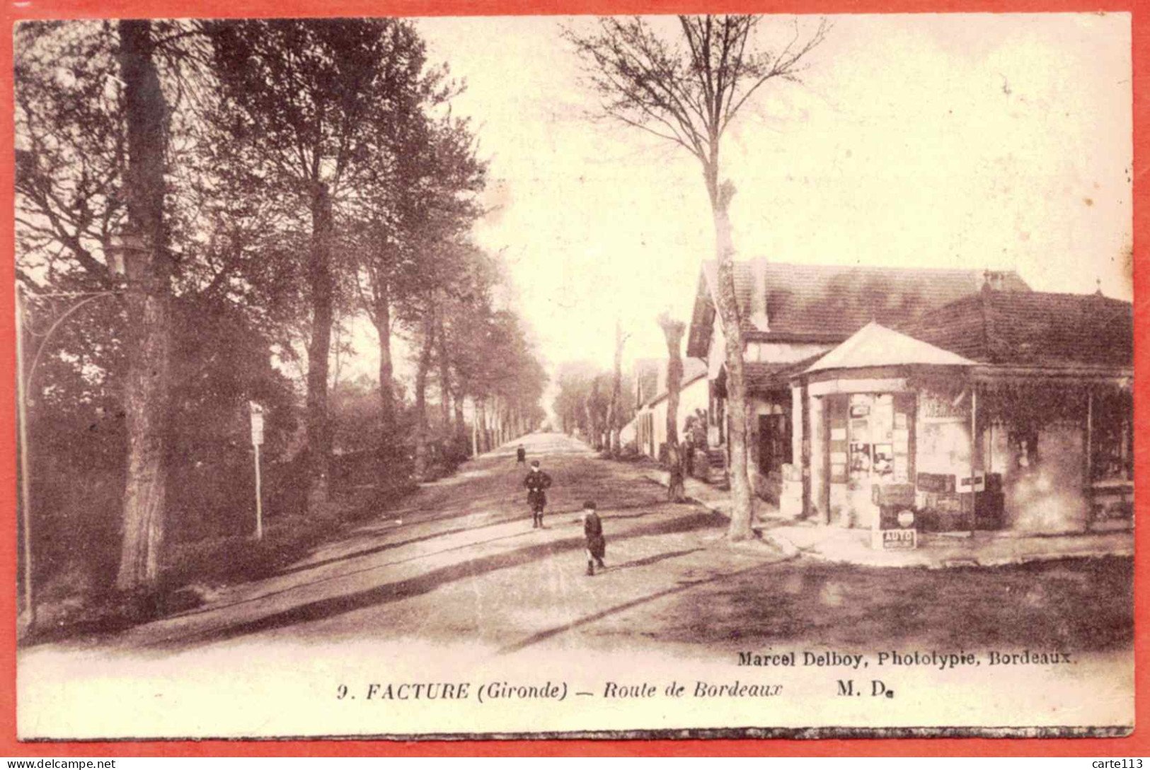 33 - B27727CPA - FACTURE - Route De BORDEAUX - Très Bon état - GIRONDE - Autres & Non Classés