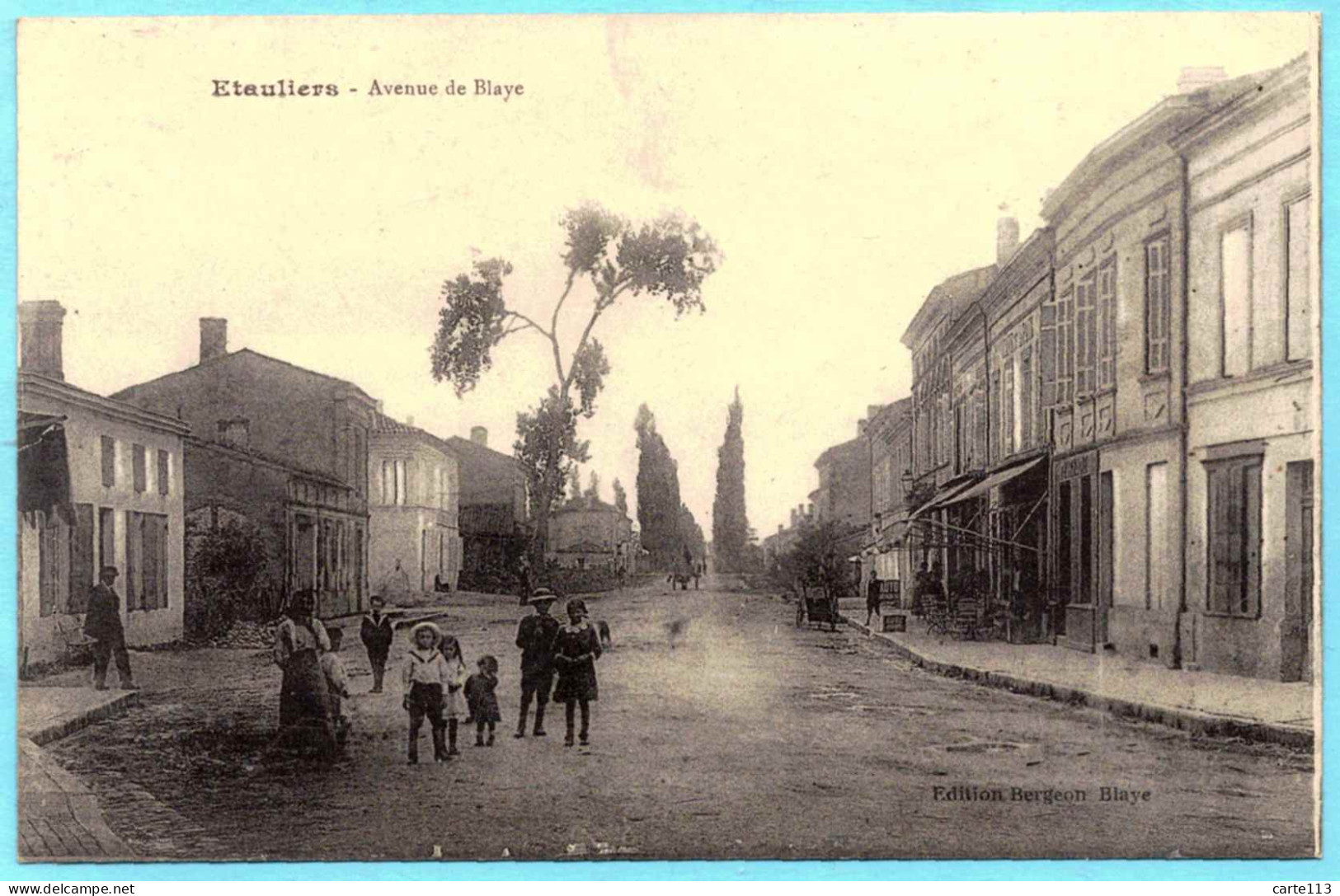 33 - B27716CPA - ETAULIERS - Avenue De Blaye - Très Bon état - GIRONDE - Autres & Non Classés