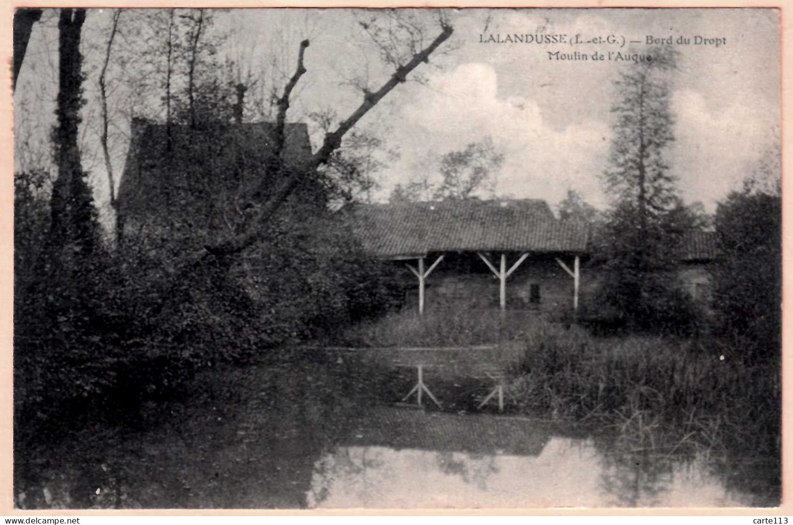 47 - B27705CPA - LALANDUSSE - Bord Du Dropt - Moulin De L'AUQUE - Très Bon état - LOT-ET-GARONNE - Autres & Non Classés