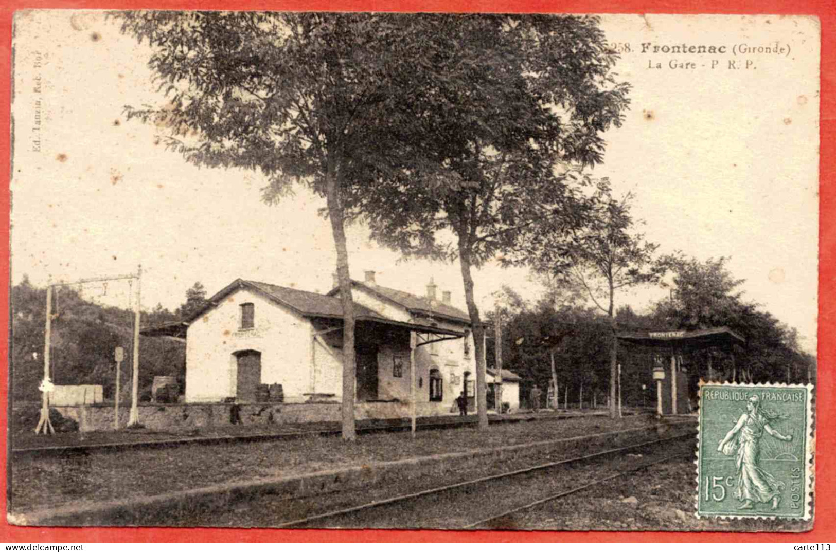 33 - B27694CPA - FRONTENAC - La Gare P.R.P. - Bon état - GIRONDE - Autres & Non Classés