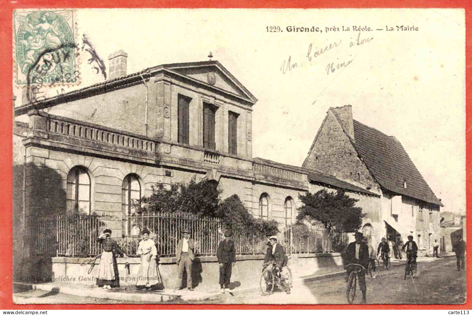 33 - B27656CPA - GIRONDE - LA REOLE - La Mairie - Bon état - GIRONDE - Autres & Non Classés