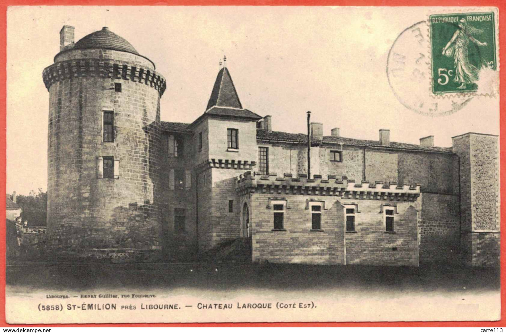 33 - B27158CPA - SAINT EMILION ST - Chateau LAROQUE - Coté Est - Très Bon état - GIRONDE - Saint-Emilion