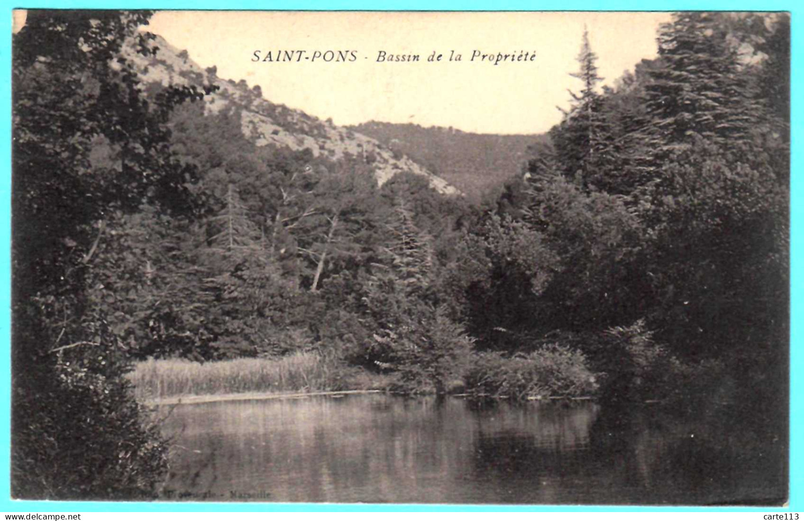 4 - B27053CPA - SAINT ST PONS - BARCELONETTE - Bassin De La Propriété - Très Bon état - ALPES-DE-HAUTE-PROVENCE - Andere & Zonder Classificatie