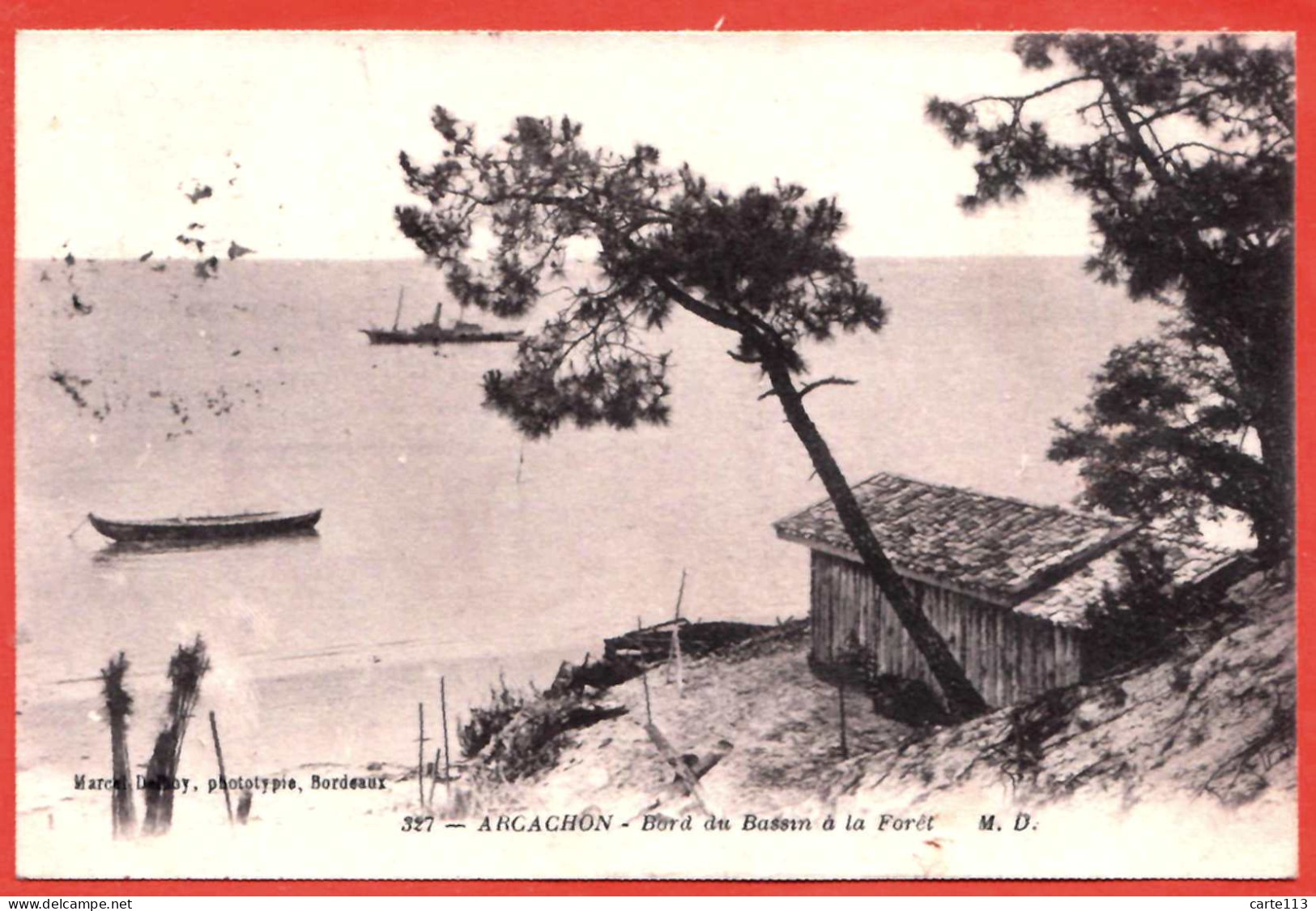 33 - B26911CPA - ARCACHON - La Foret - Bord Du Bassin - Très Bon état - GIRONDE - Arcachon