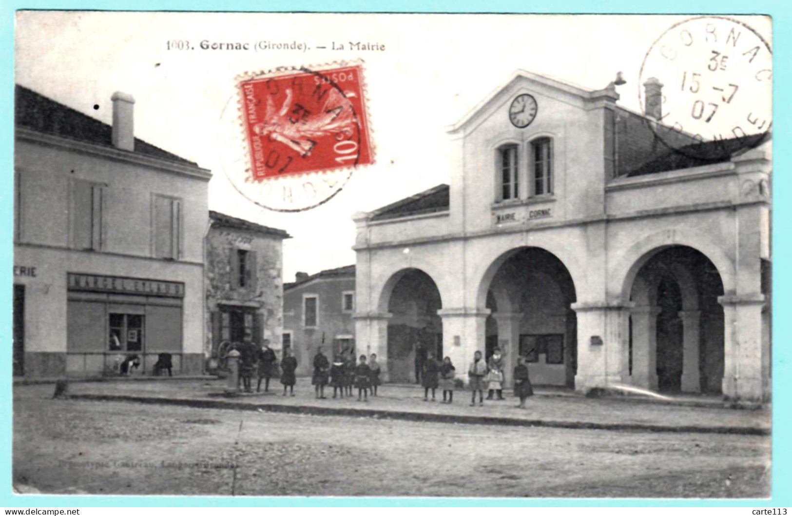 33 - B26901CPA - GORNAC - La Mairie - 12 H 45 - Très Bon état - GIRONDE - Autres & Non Classés