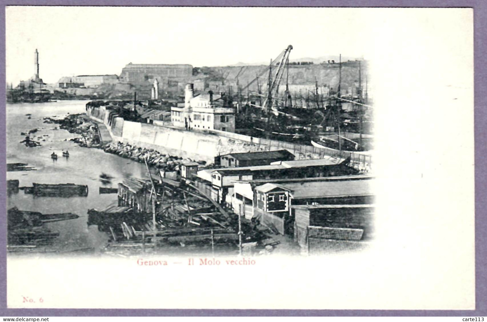 - B26874CPA - GENOVA - Italie - Il Molo Vecchio - Carte Pionniere - Très Bon état - EUROPE - Genova (Genoa)