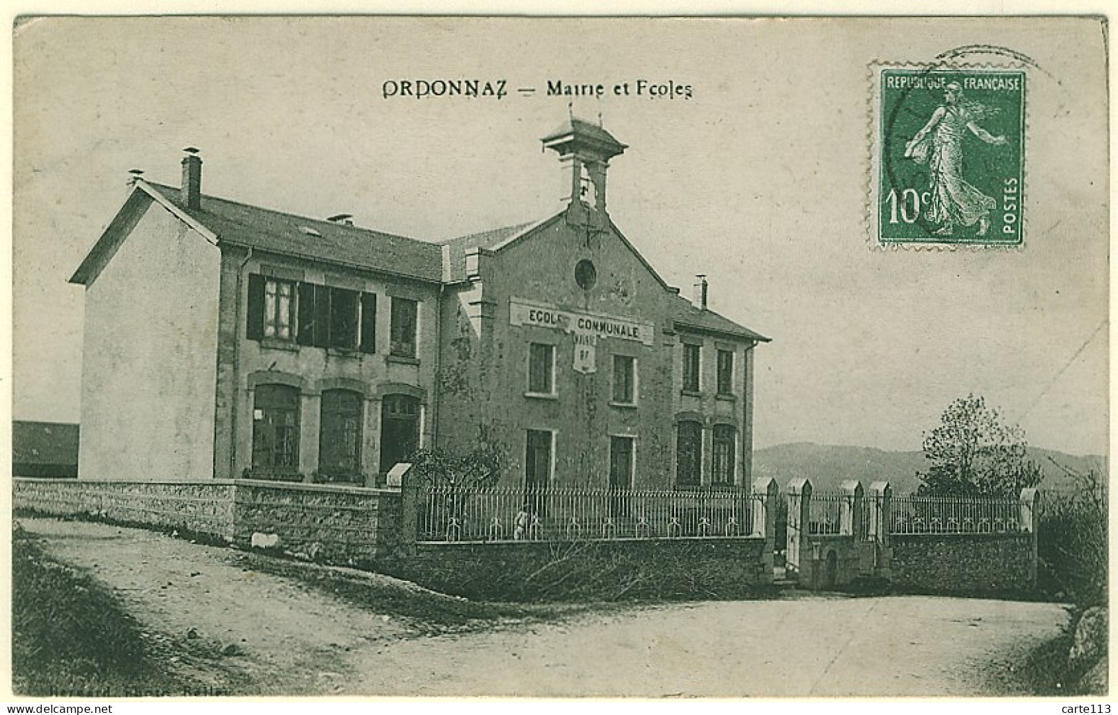 1 - B12333CPA - ORDONNAZ - Mairie Et Ecoles - Très Bon état - AIN - Ohne Zuordnung