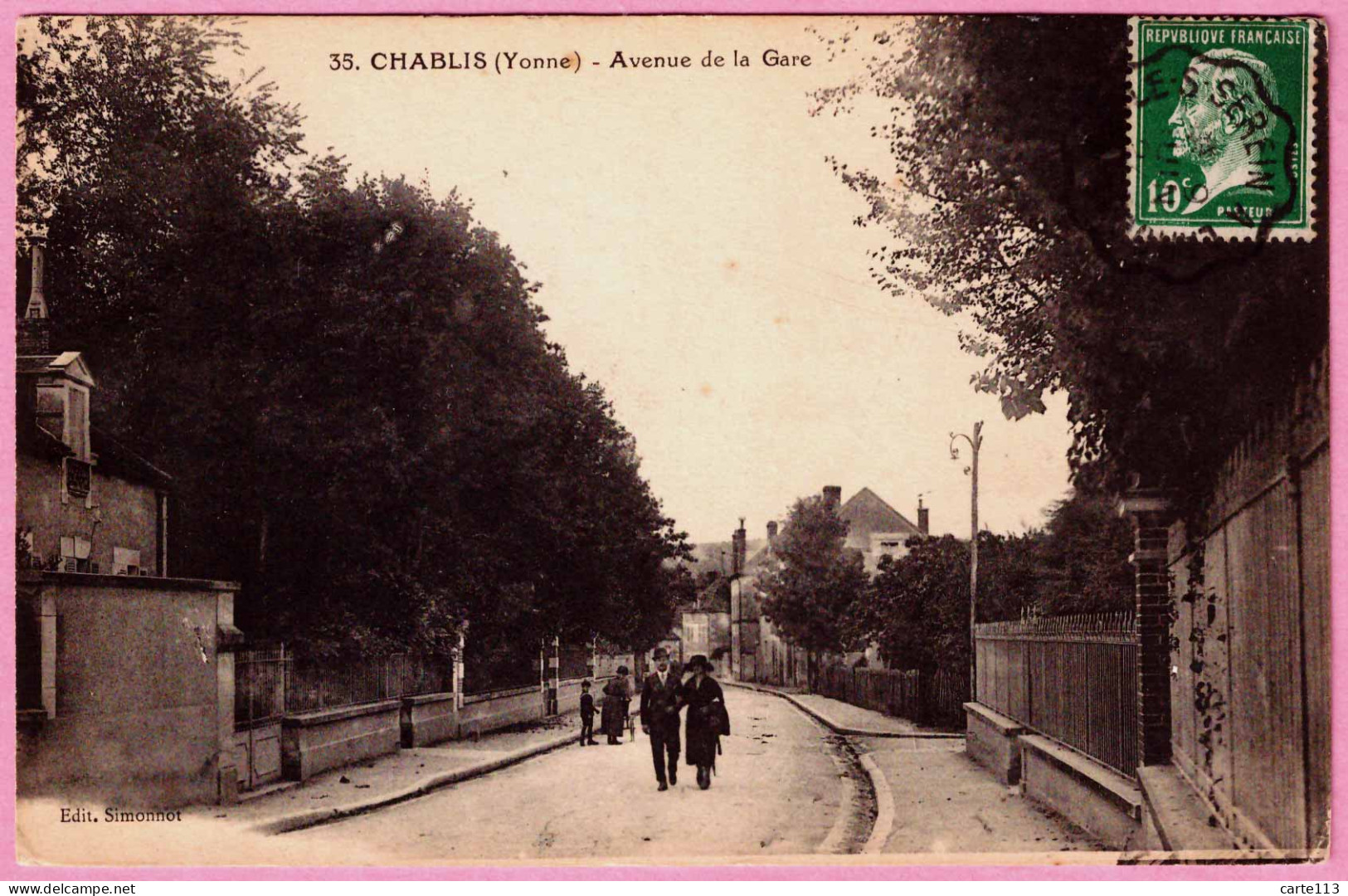 89 - B34915CPA - CHABLIS - Avenue De La Gare - Très Bon état - YONNE - Chablis