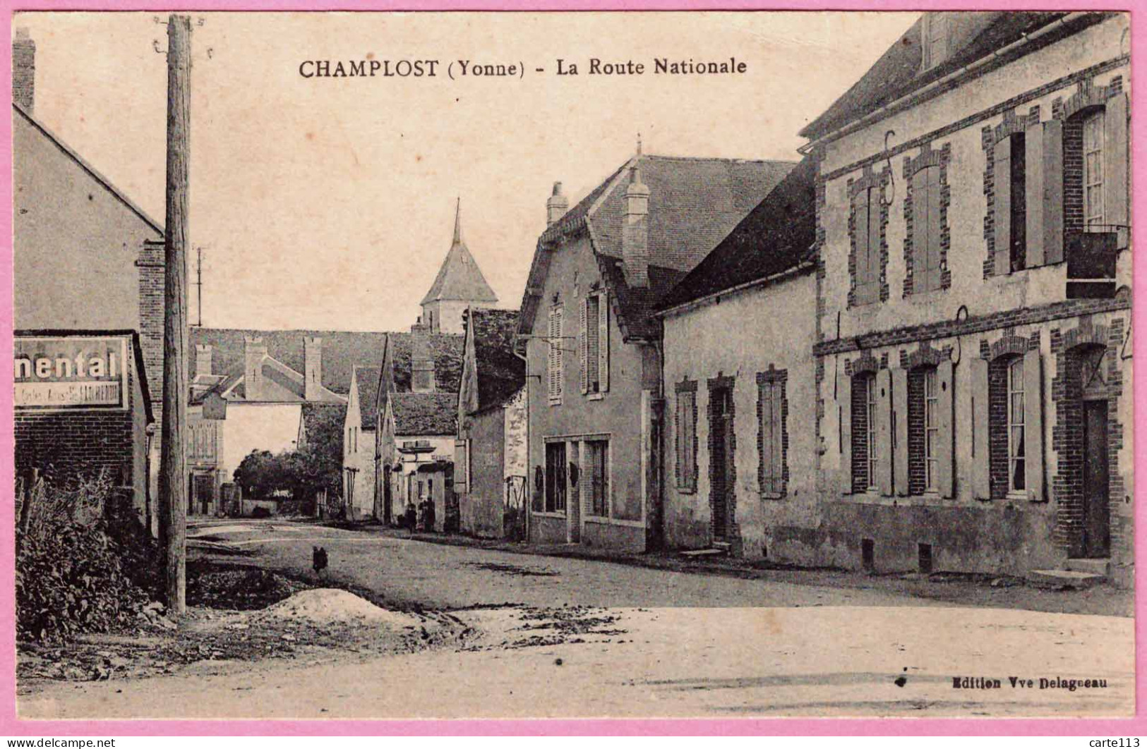 89 - B34914CPA - CHAMPLOST - La Route Nationale - Très Bon état - YONNE - Other & Unclassified