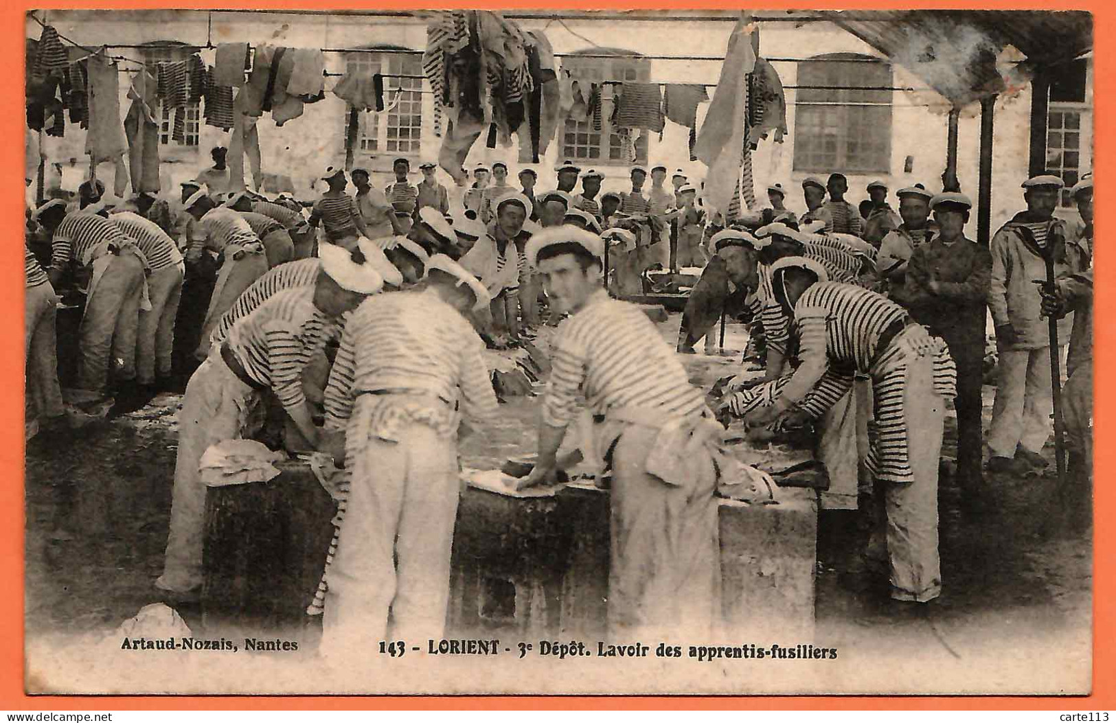 56 - B34904CPA - LORIENT - 3° DEPOT - Lavoir De Apprentis-fusiliers - Très Bon état - MORBIHAN - Lorient