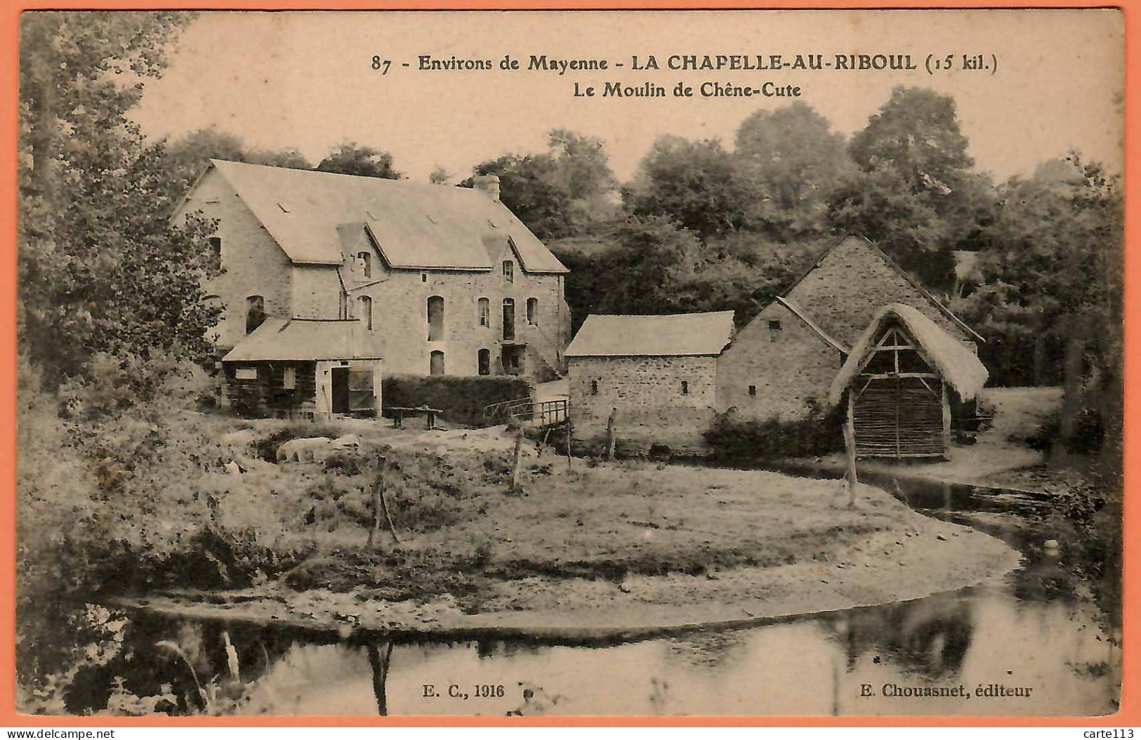 53 - B34182CPA - LA CHAPELLE AU RIBOUL - Le Moulin De Chêne Cute - Très Bon état - MAYENNE - Andere & Zonder Classificatie