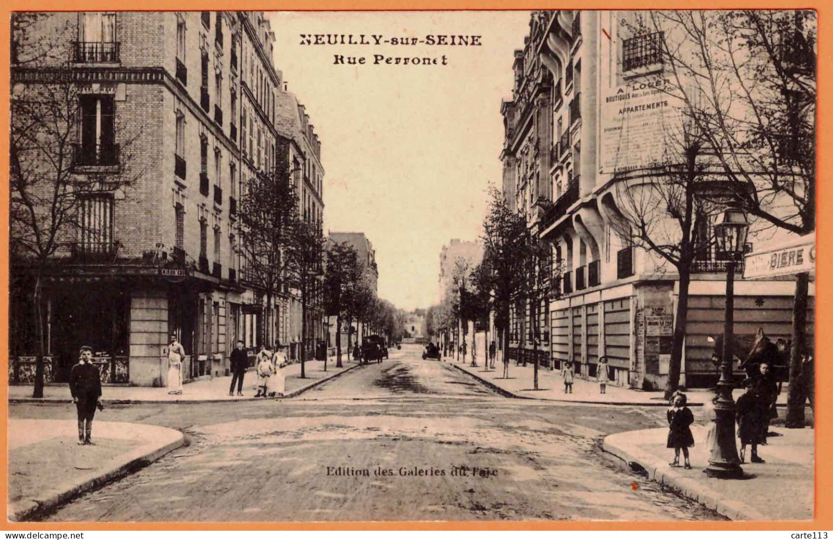 92 - B33885CPA - NEUILLY SUR SEINE - Rue Perronet - Très Bon état - HAUTS-DE-SEINE - Neuilly Sur Seine