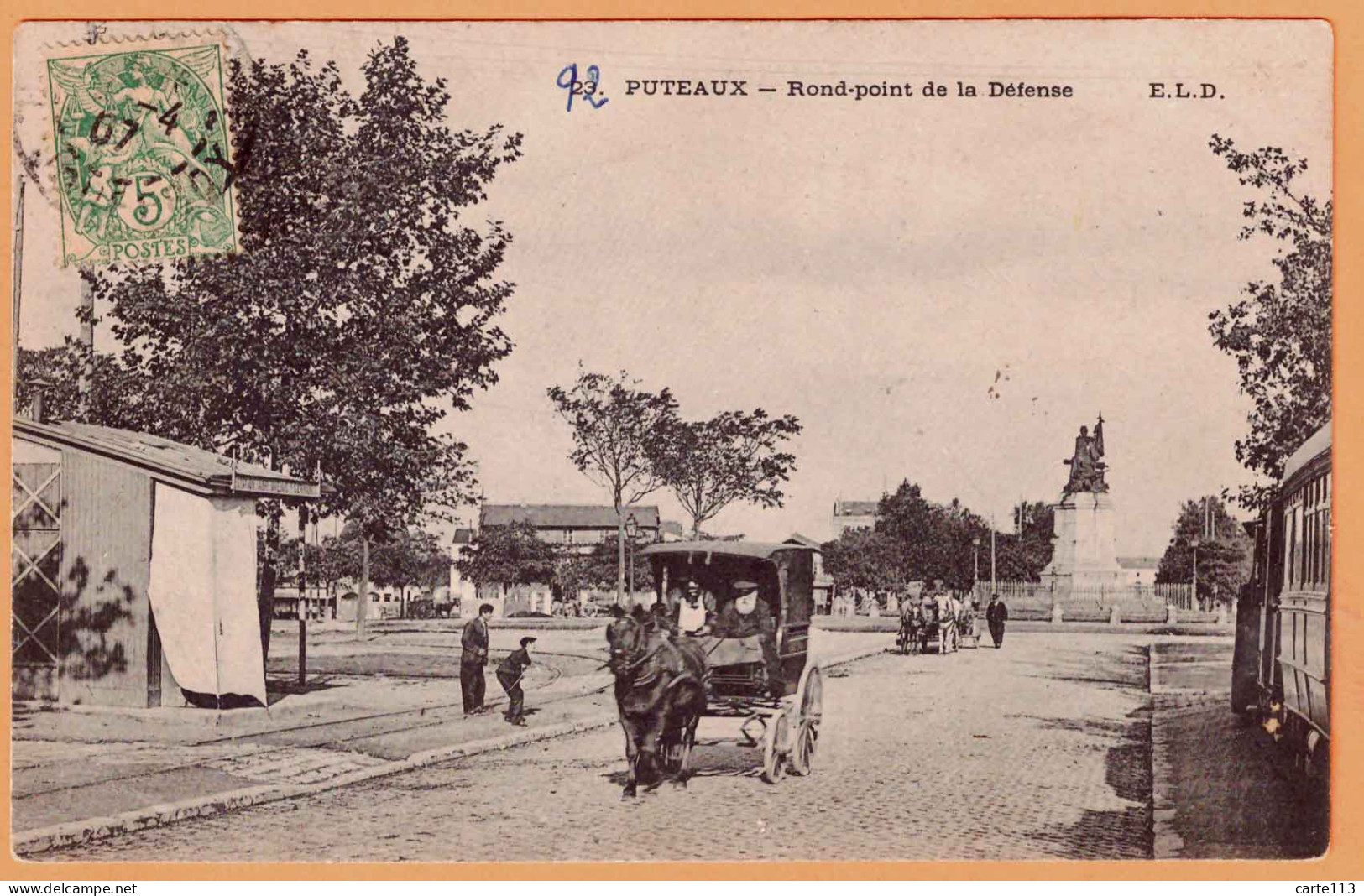 92 - B33878CPA - PUTEAUX - Rond Point De La Défense - Très Bon état - HAUTS-DE-SEINE - Puteaux