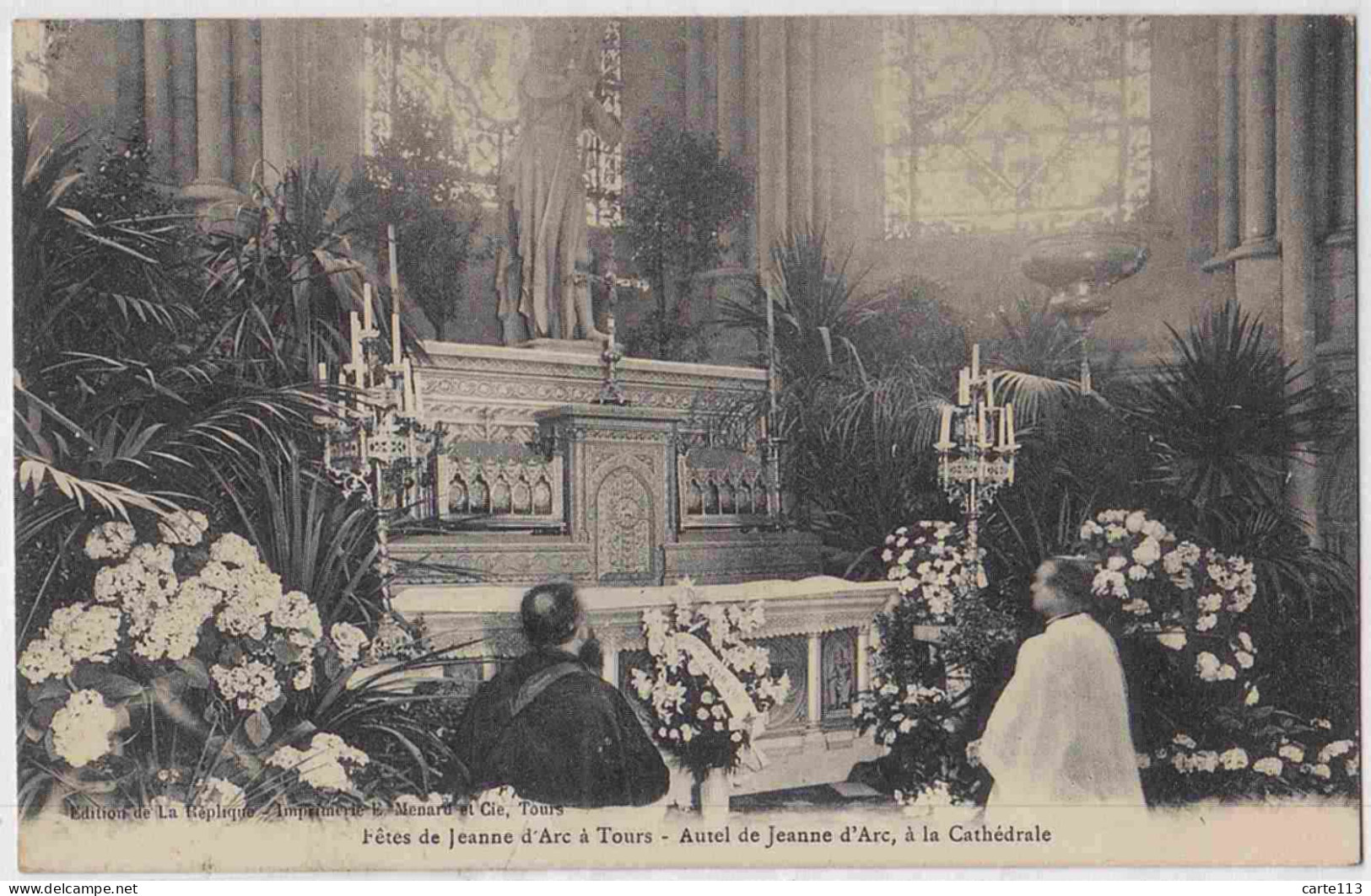 37 - B33550CPA - TOURS - Fetes De Jeanne D'Arc - Cathedrale - Parfait état - LOIR-ET-CHER - Tours