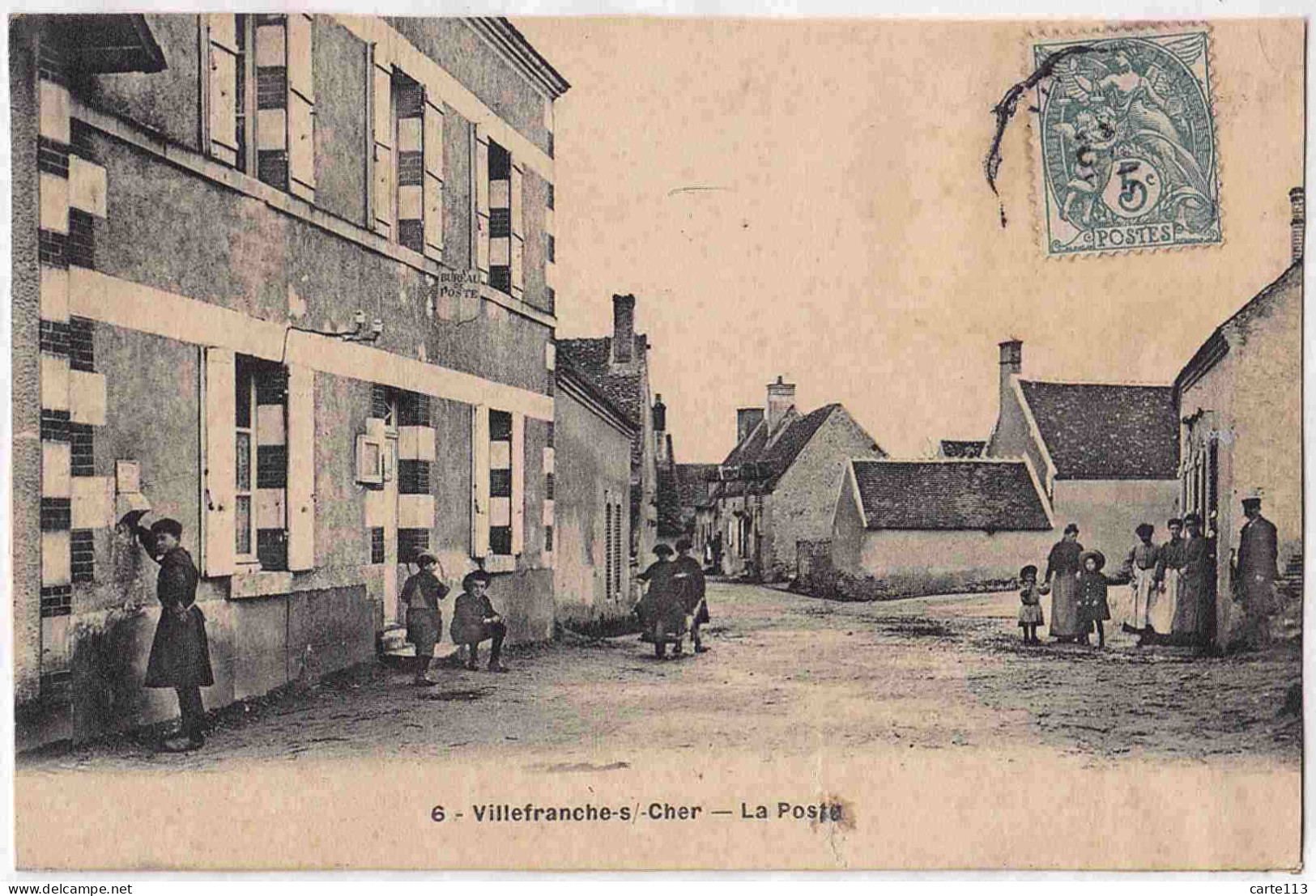 41 - B33409CPA - VILLEFRANCHE SUR CHER - La Poste - Bon état - LOIR-ET-CHER - Autres & Non Classés