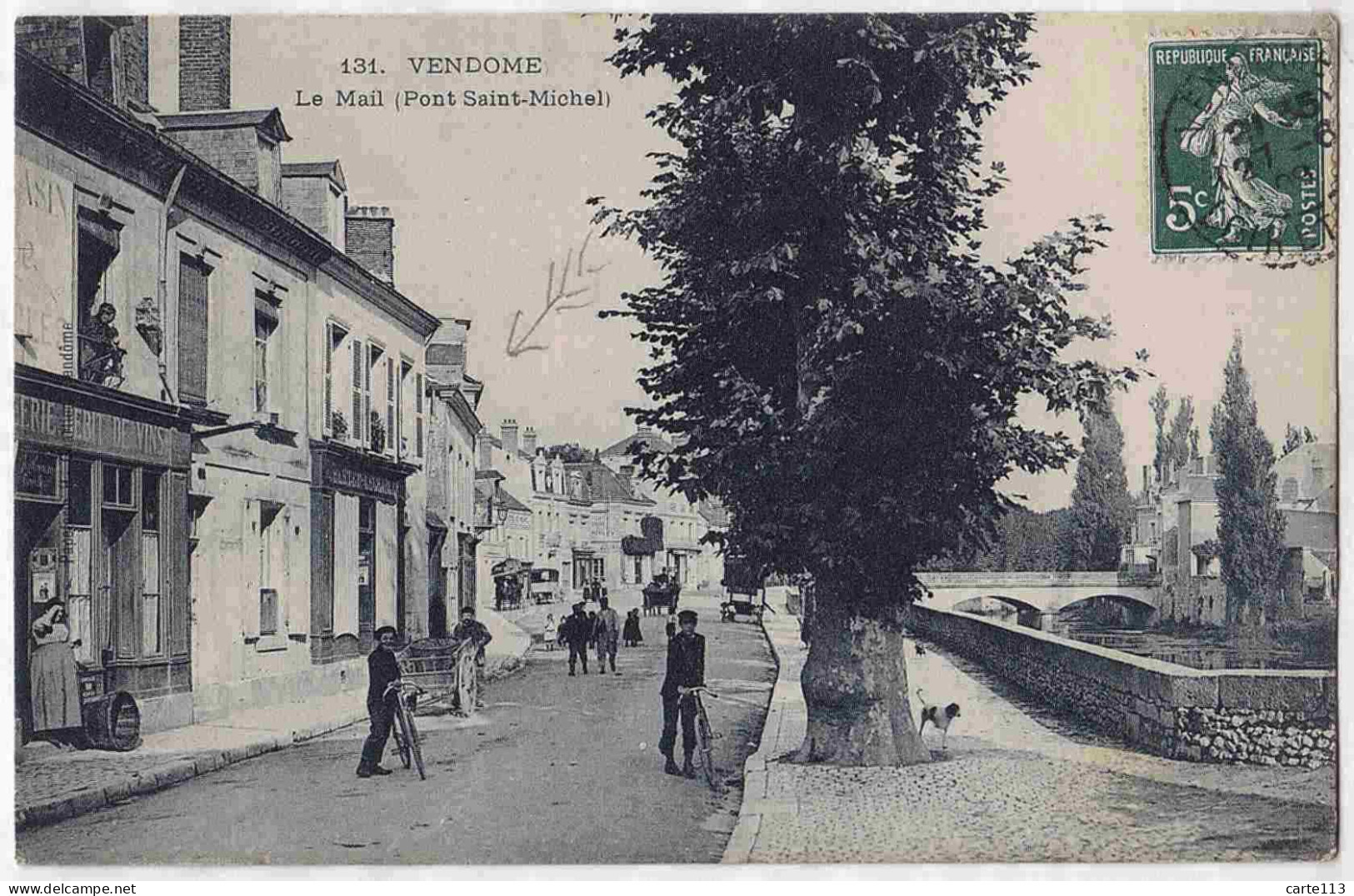 41 - B33381CPA - VENDOME - Le Mail, Pont Saint Michel - Très Bon état - LOIR-ET-CHER - Vendome