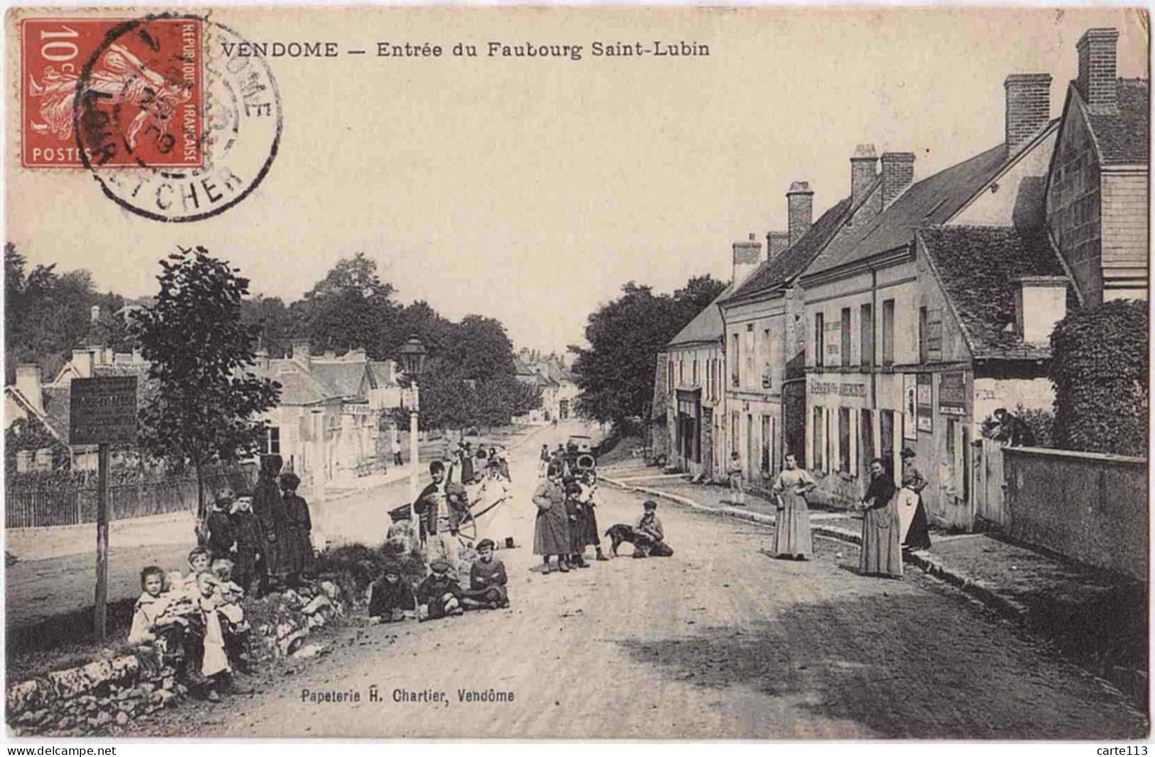 41 - B33387CPA - VENDOME - Entree Du Faubourg Saint Lubin - Octroi - Parfait état - LOIR-ET-CHER - Vendome