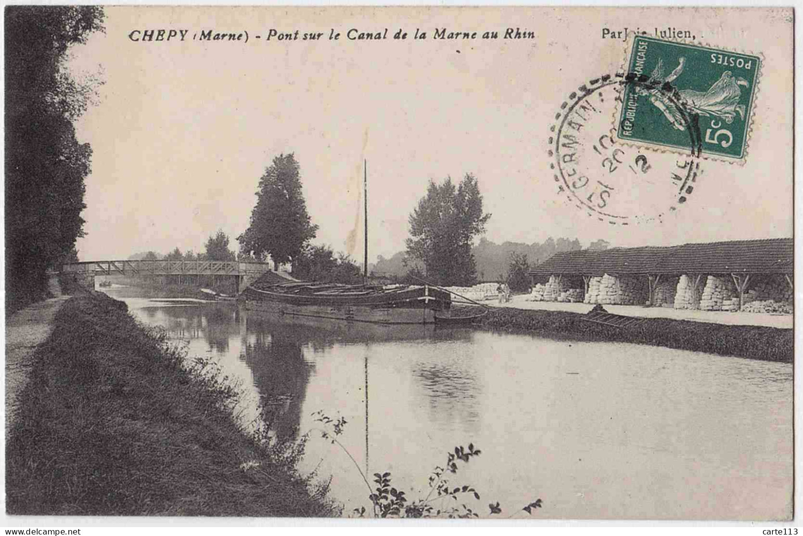 51 - B33006CPA - CHEPY - Pont Sur Le Canal De La Marne Au Rhin - Parfait état - MARNE - Other & Unclassified