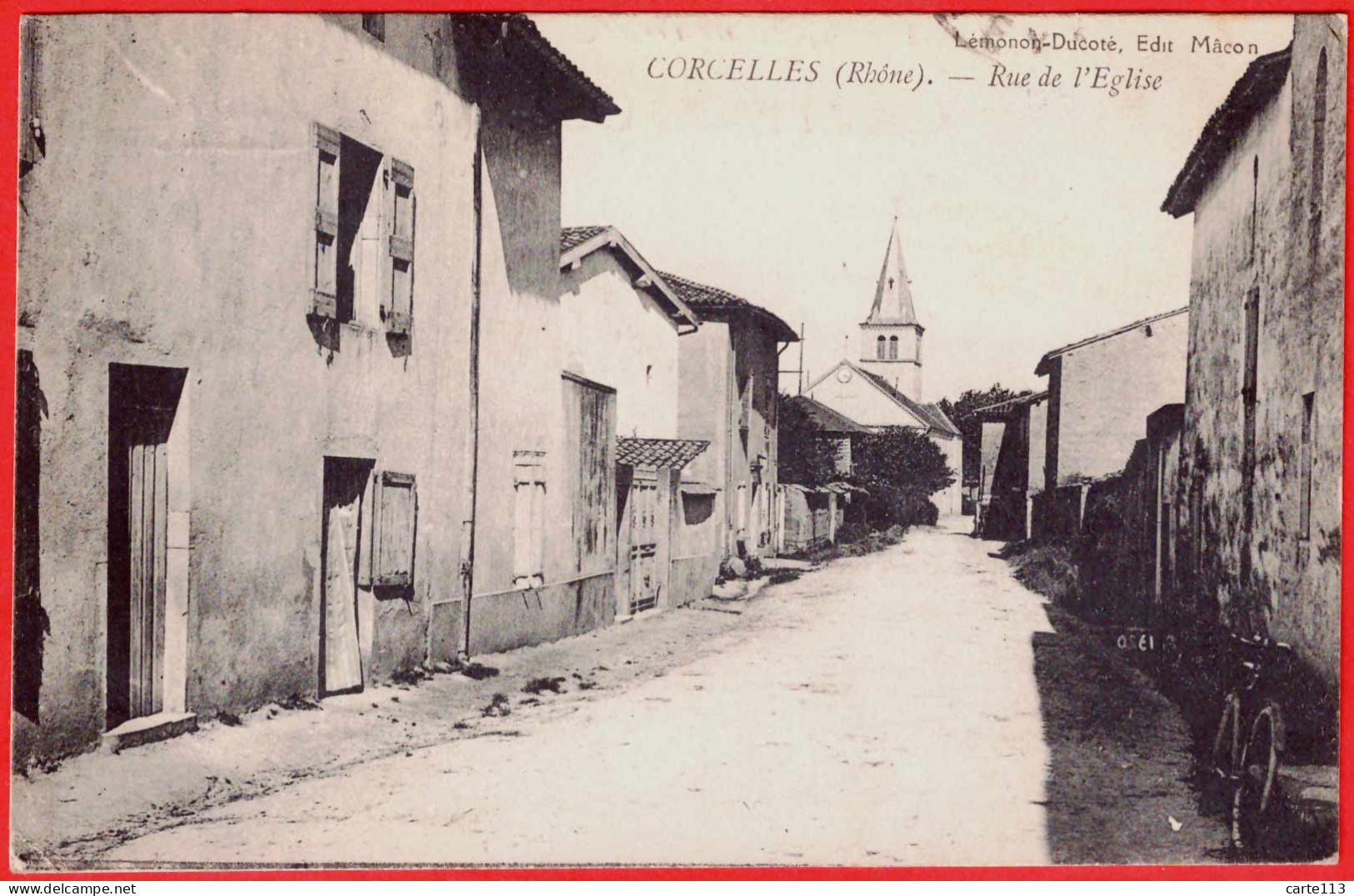 69 - B29983CPA - CORCELLES - Rue De L'église - Très Bon état - RHONE - Altri & Non Classificati