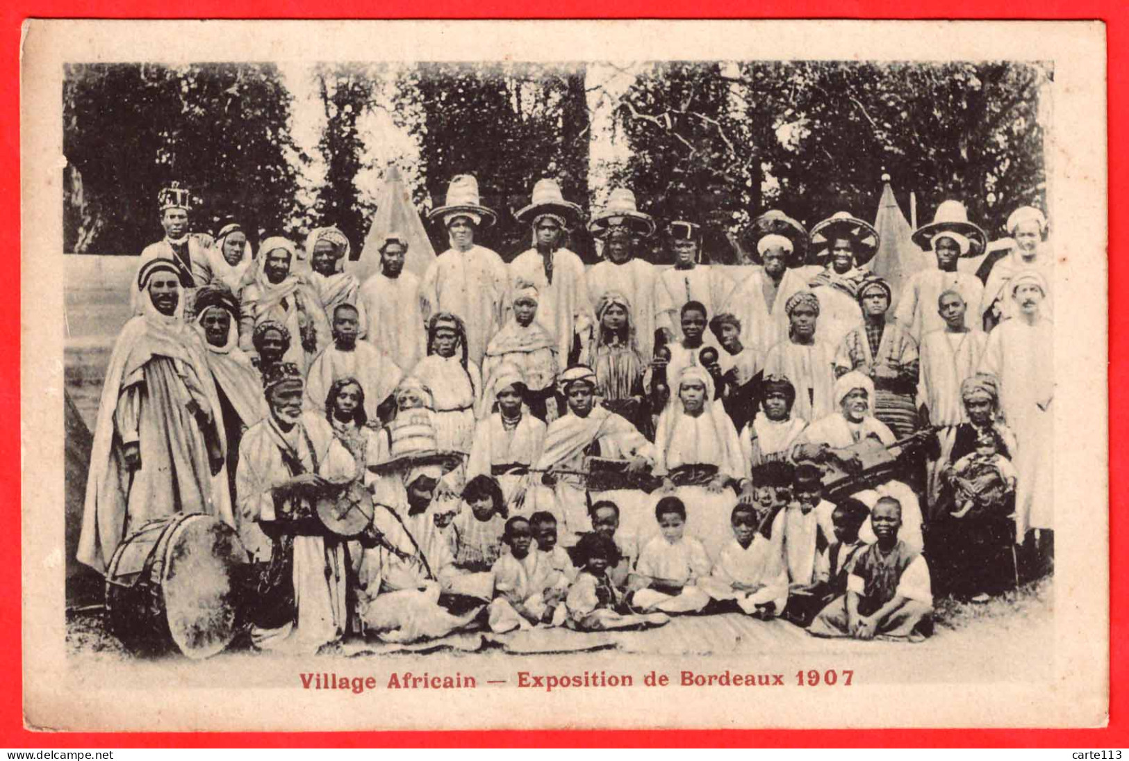 33 - B29887CPA - BORDEAUX - Village Africain - Exposition 1907 - Très Bon état - GIRONDE - Bordeaux