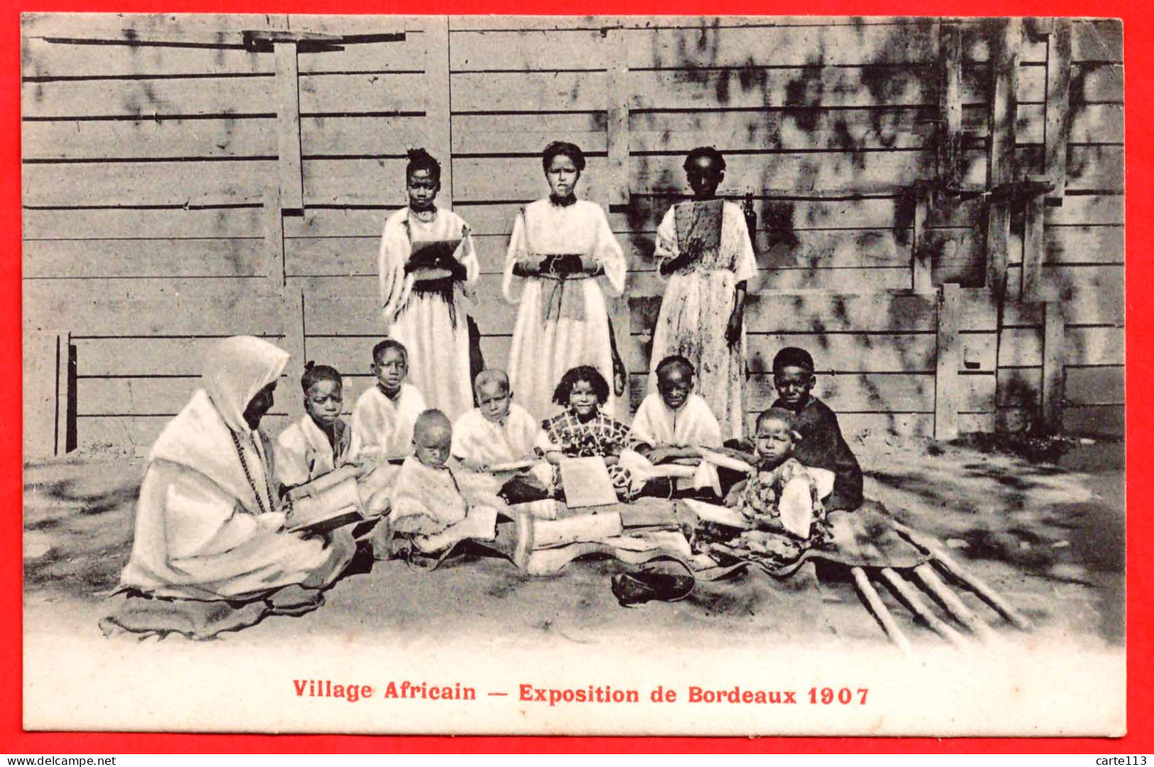 33 - B29893CPA - BORDEAUX - Exposition 1907 - Village Africain - Ecole Coranique - Très Bon état - GIRONDE - Bordeaux