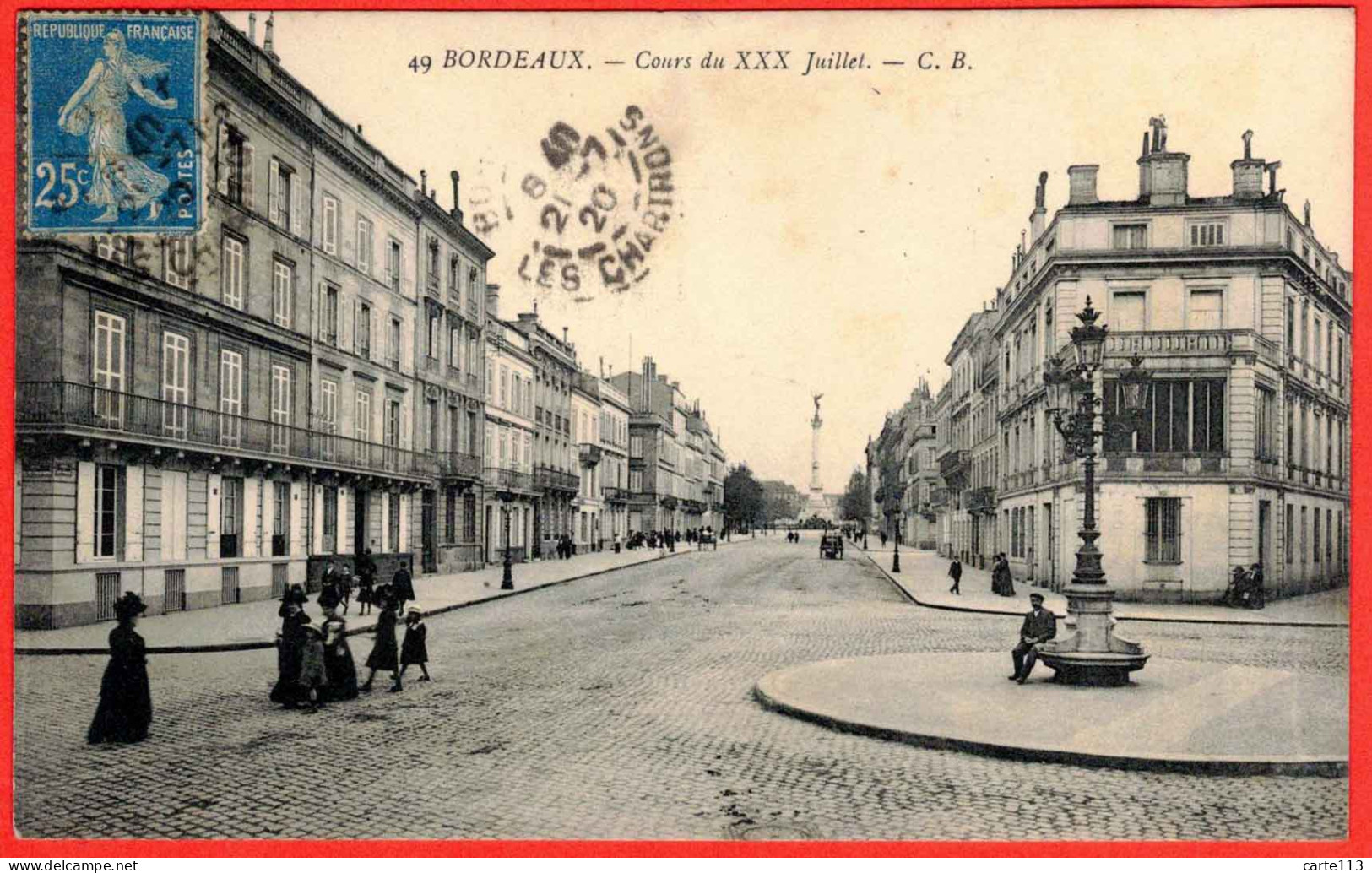 33 - B29239CPA - BORDEAUX - VI - Cours Du XXX Juillet - Très Bon état - GIRONDE - Bordeaux