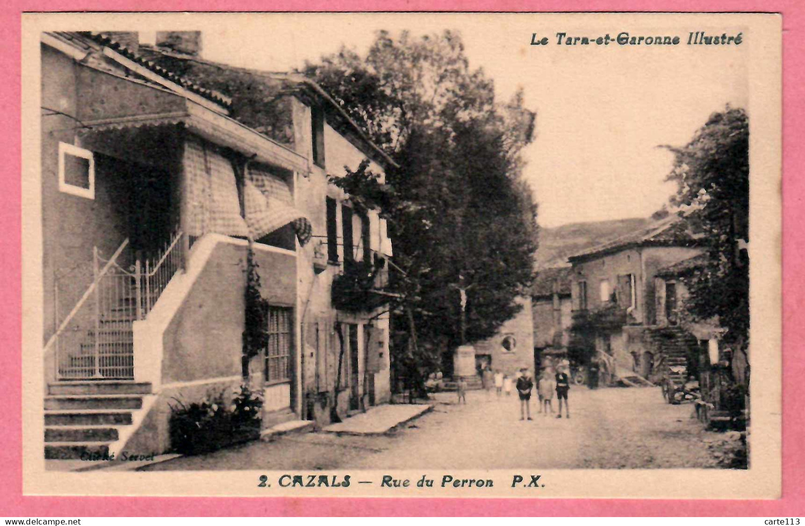 82 - B29195CPA - CAZALS - Rue Du Perron - Très Bon état - TARN-ET-GARONNE - Other & Unclassified