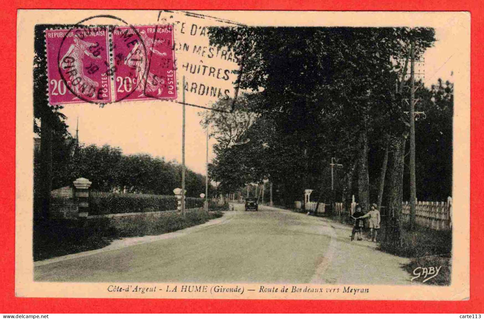 33 - B29165CPA - LA HUME - Route De Bordeaux Vers Meyran - Très Bon état - GIRONDE - Autres & Non Classés