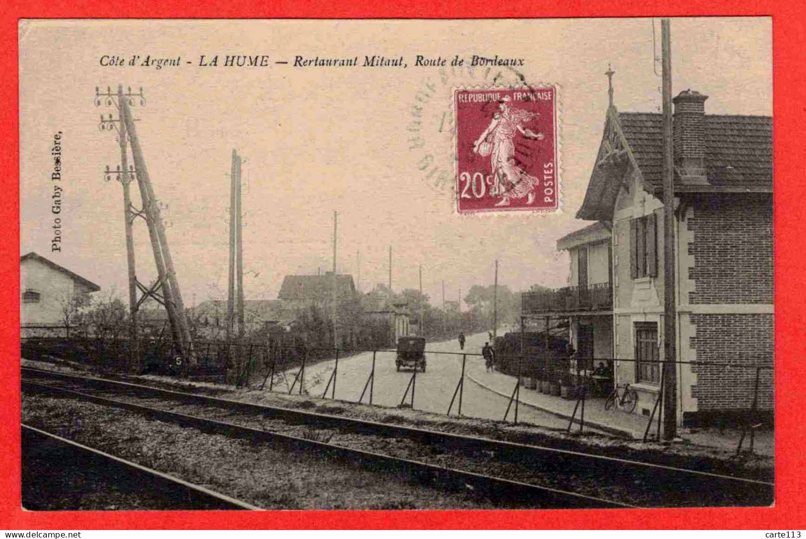 33 - B29157CPA - LA HUME - Restaurant Mitaut. Route De Bordeaux - Très Bon état - GIRONDE - Otros & Sin Clasificación