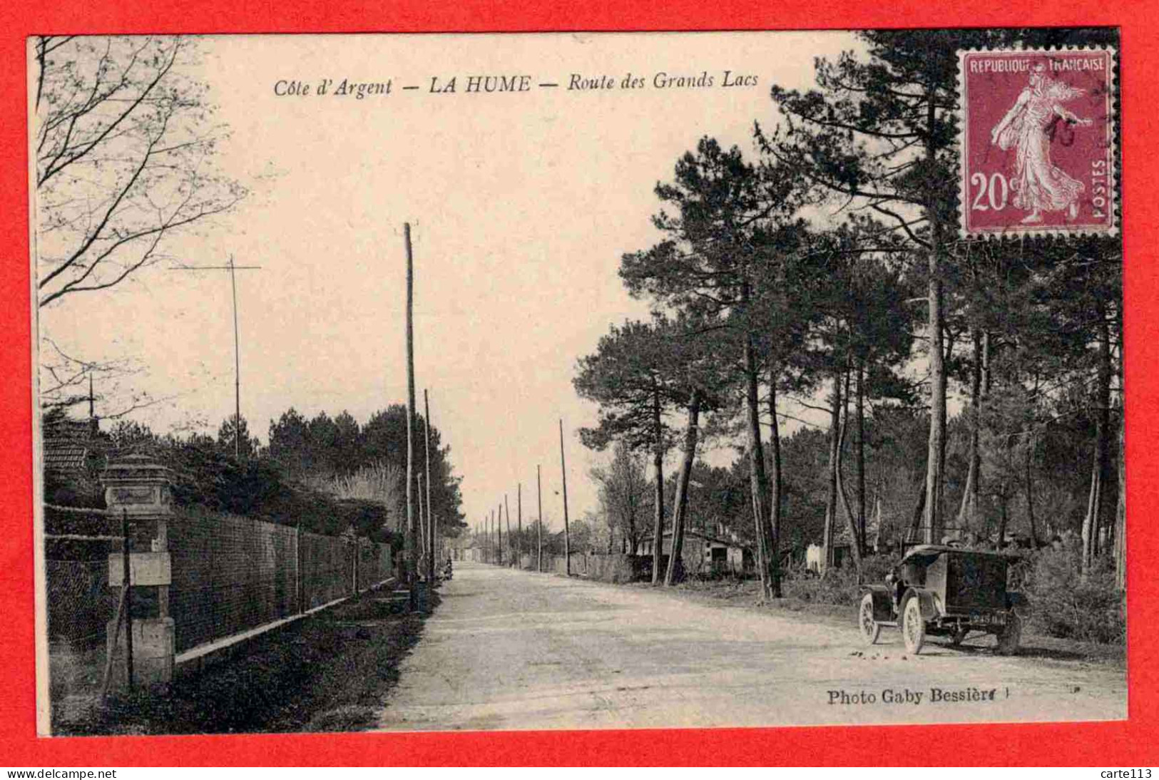 33 - B29161CPA - LA HUME - La Route Des Grands Lacs - Très Bon état - GIRONDE - Autres & Non Classés