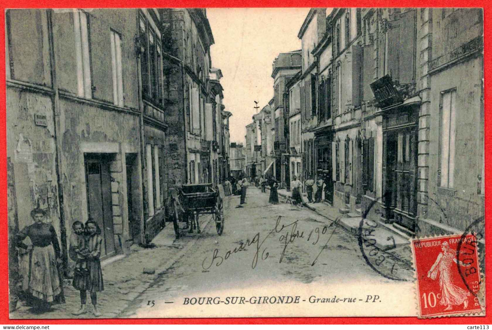 33 - B29139CPA - BOURG SUR GIRONDE - Grande Rue - Très Bon état - GIRONDE - Autres & Non Classés