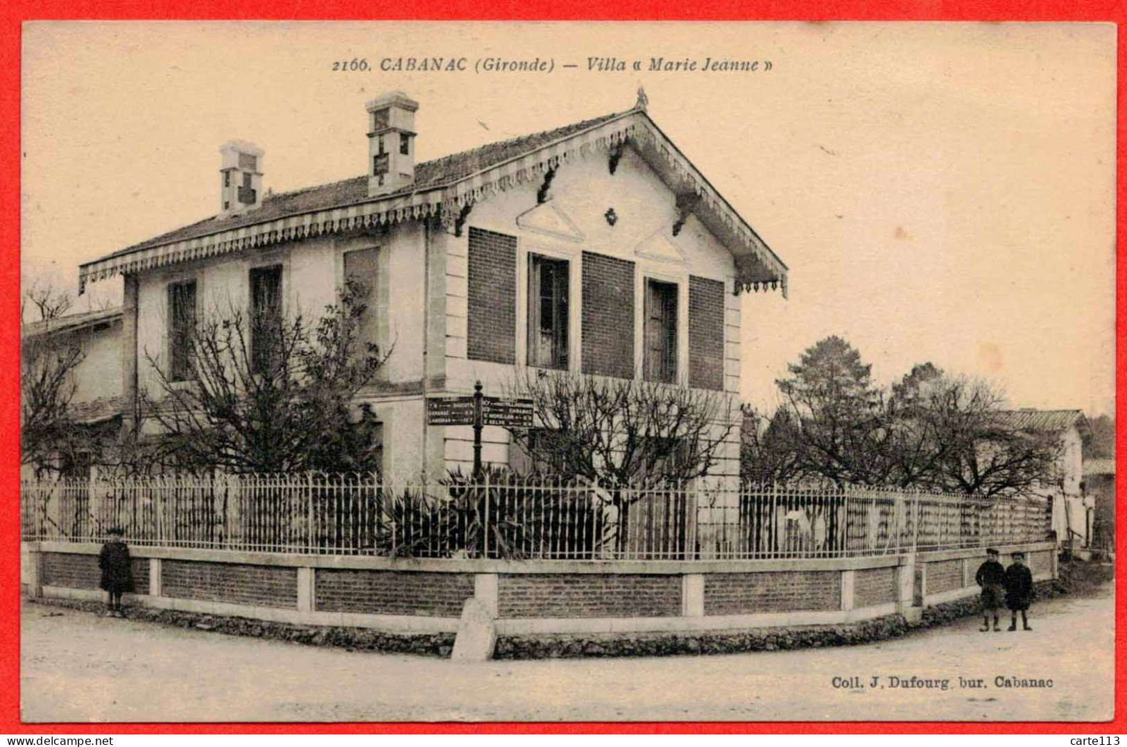 33 - B29111CPA - CABANAC - Villa Marie Jeanne - Très Bon état - GIRONDE - Altri & Non Classificati