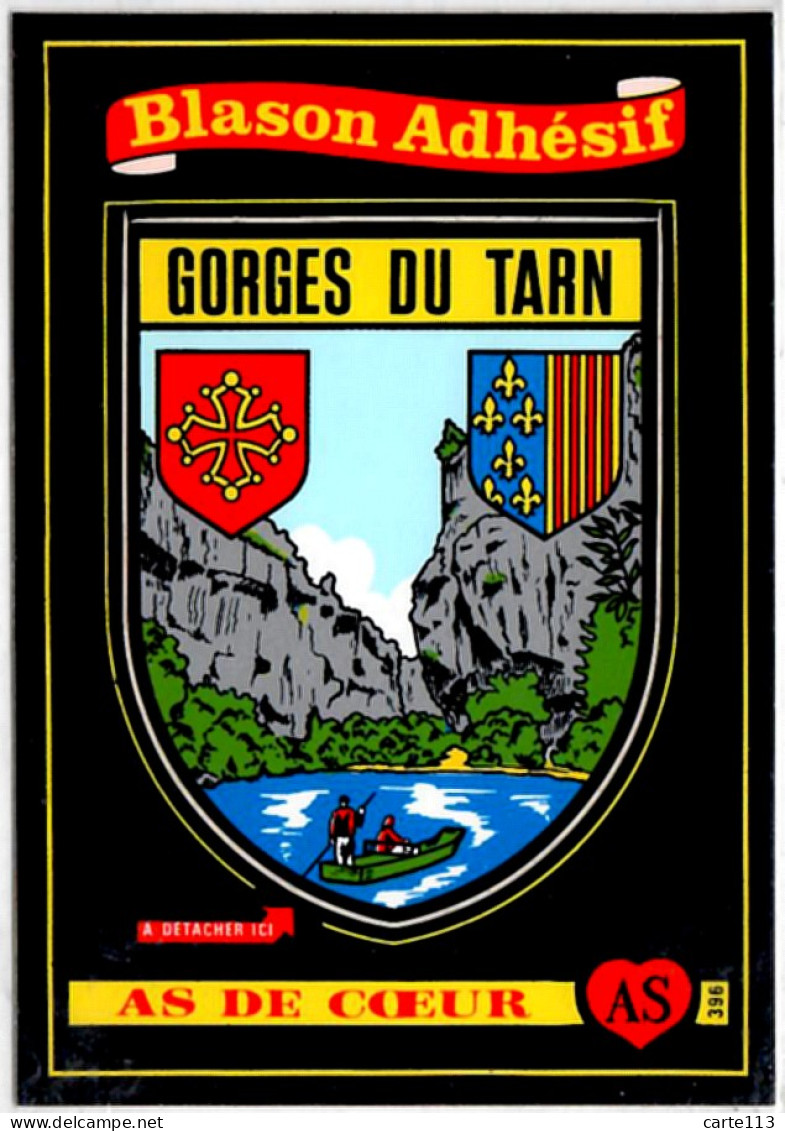 81 - M29059CPM - GORGES DU TARN - Blason Adhésif - Très Bon état - TARN - Otros & Sin Clasificación