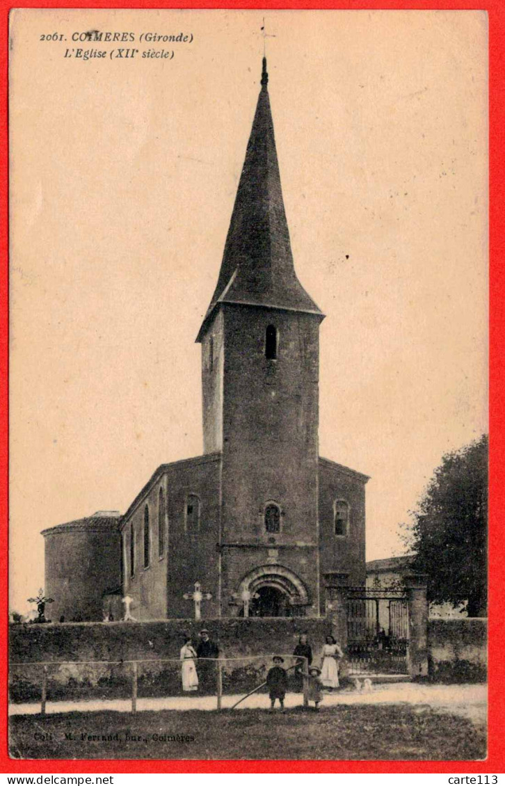 33 - B28989CPA - COIMERES - L'Eglise - Très Bon état - GIRONDE - Other & Unclassified