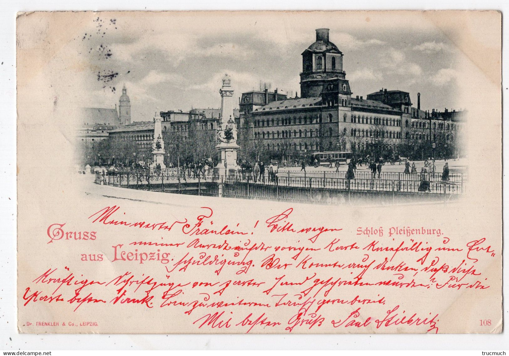 7 - Gruss Aus LEIPZIG - Schloss Pleissenburg *1898* - Leipzig