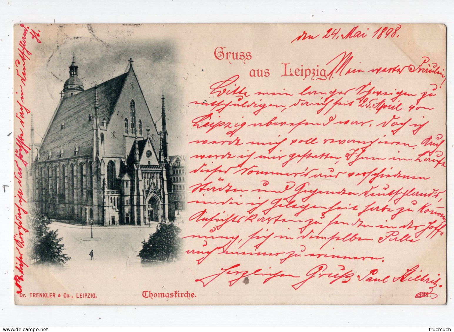 8 - Gruss Aus LEIPZIG - Thomaskirche *1898* - Leipzig