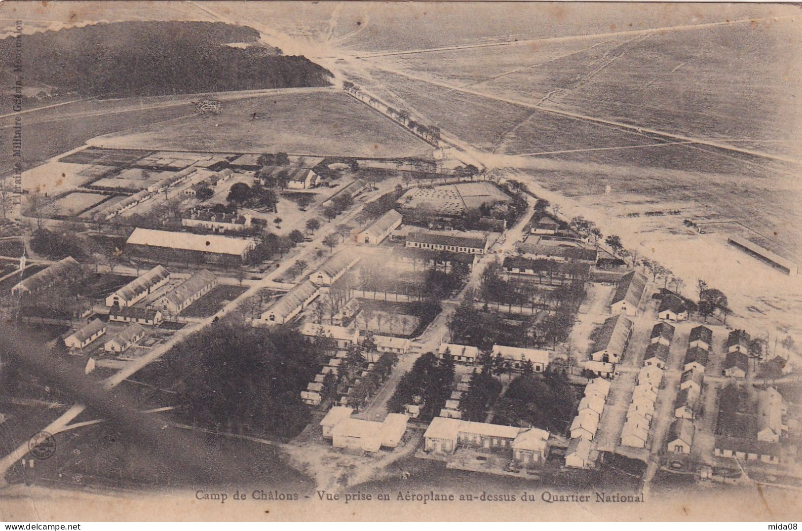 51. Camp De Châlons . Mourmelon . Vue Prise En Aéroplane Au-dessus Du Quartier National - Camp De Châlons - Mourmelon