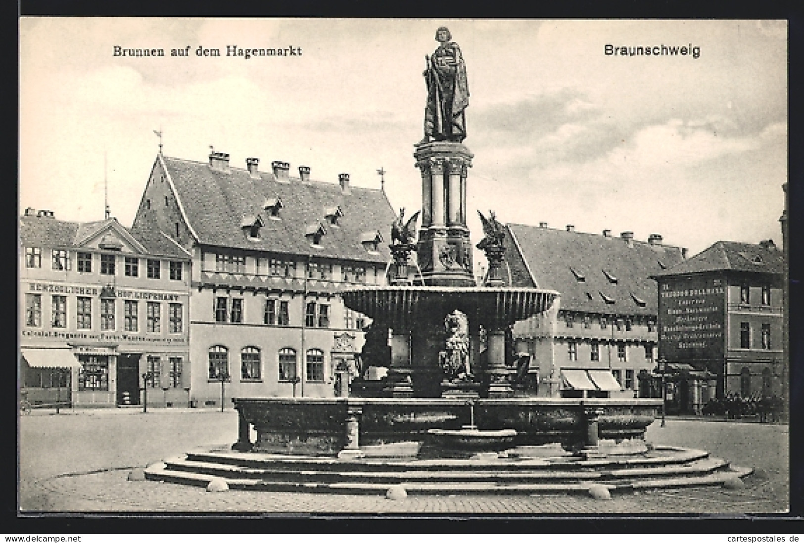 AK Braunschweig, Brunnen Auf Dem Hagenmarkt  - Braunschweig