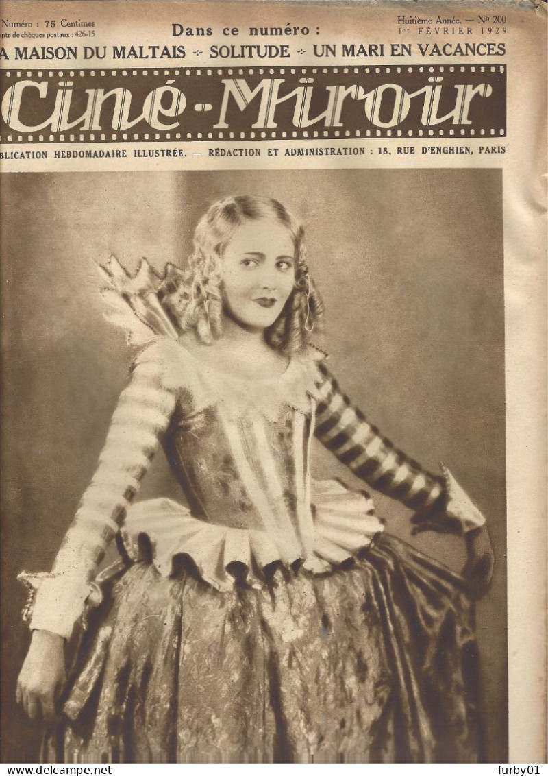 Cine Miroir N° 200  1er Février 1929  Lien Deyers - Emil Jannings - Tina Meller - Lilian Harvey - 1900 - 1949