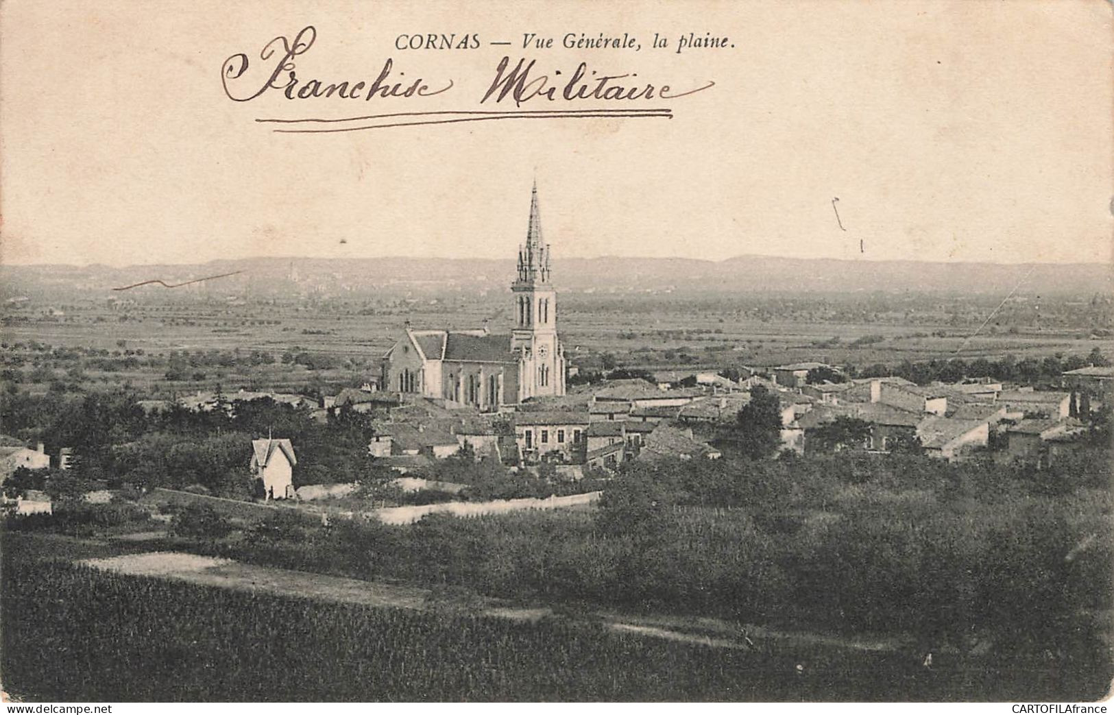 ARDECHE  CORNAS Vue Générale La Plaine - Autres & Non Classés