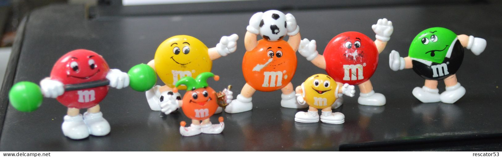 Vintage 7 Petites  Figurines M&M's - Other & Unclassified