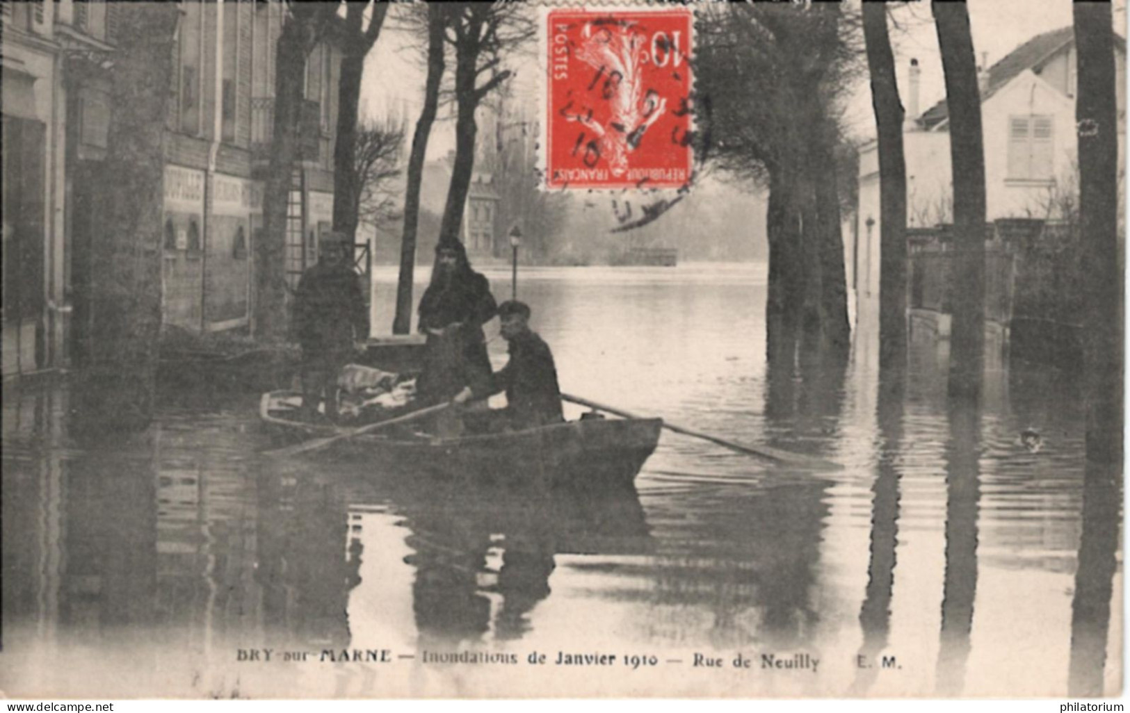 94  BRY Sur MARNE  Inondations De Janvier 1910  Rue De Neuilly - Bry Sur Marne