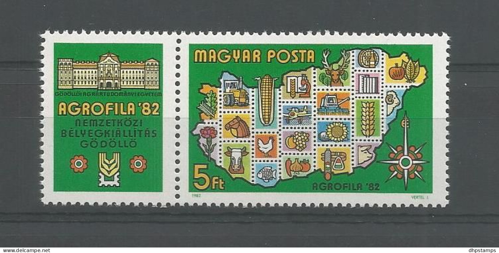 Hungary 1982 Agrofila Y.T. 2824 ** - Neufs