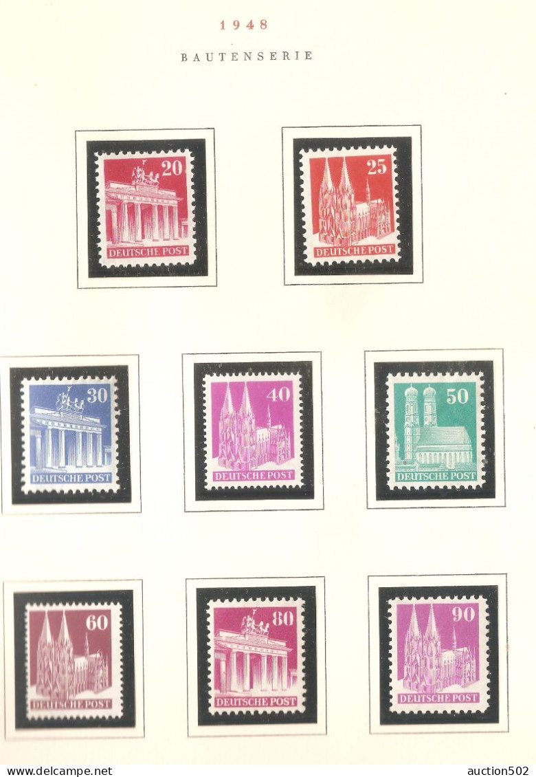 Germany DEUTSCHE POST BAUTENSERIE Y & T Nr 41A > 64A ** - Unused Stamps